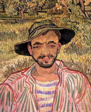 ヴィンセント・ヴァン・ゴッホ Painting - 若い農民の肖像 フィンセント・ファン・ゴッホ